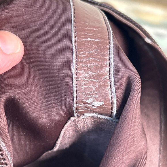 ROCKPORT Knee High Boot Womens 9.5M Brown Suede Stretch Calf Panel Pull On Wedge - Picture 13 of 15